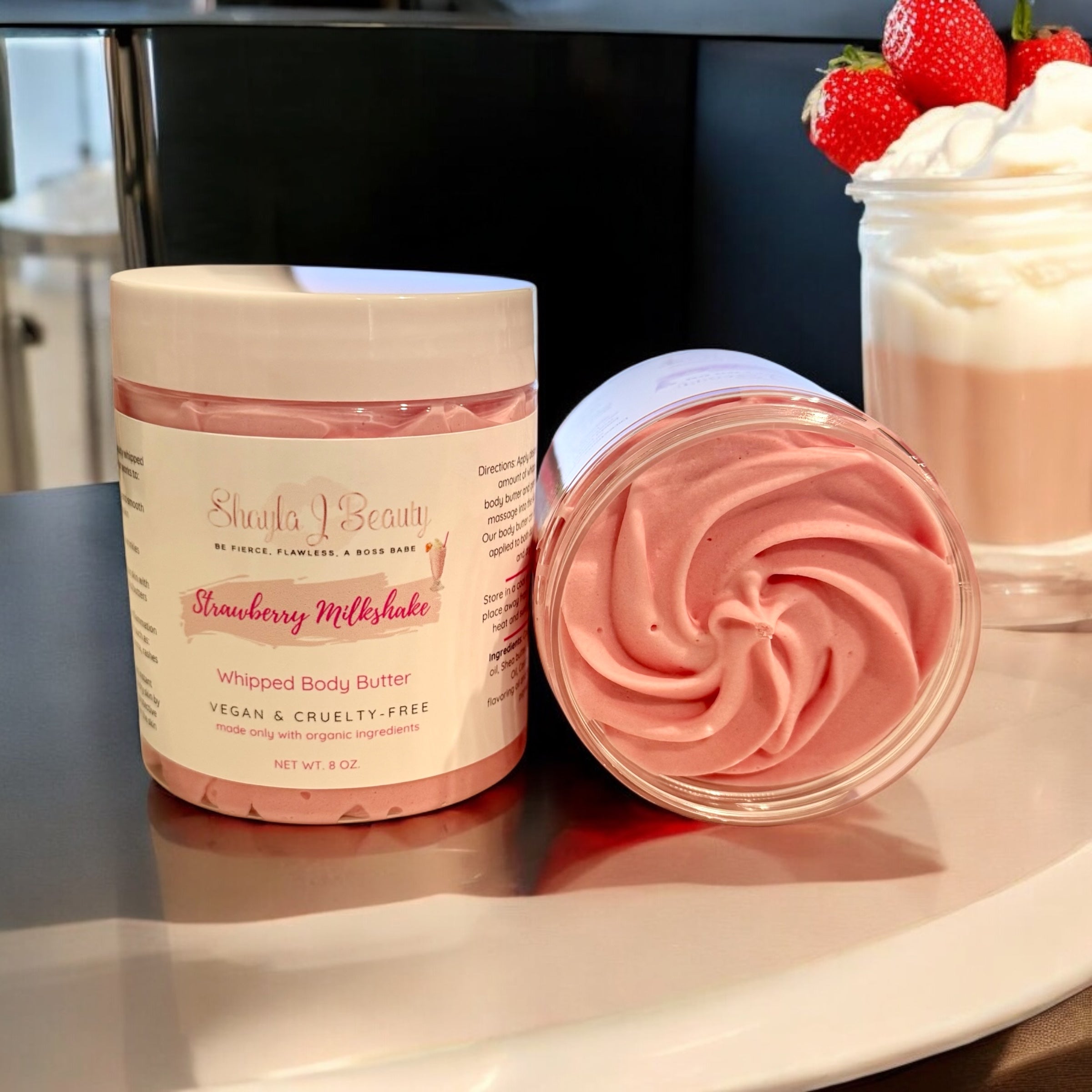 Strawberry Milkshake Whipped Body Butter image 0