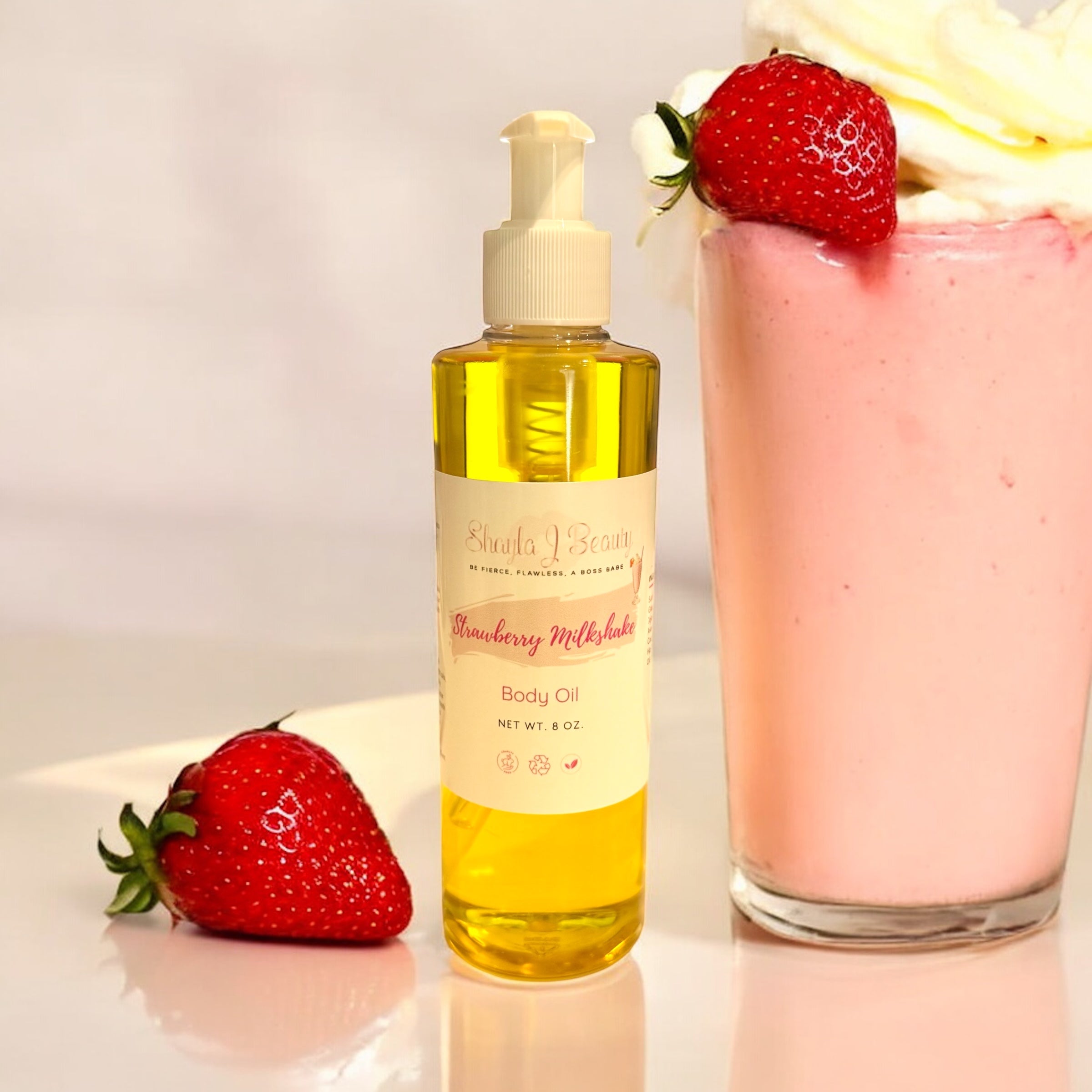 Strawberry Milkshake Body Oil image 0