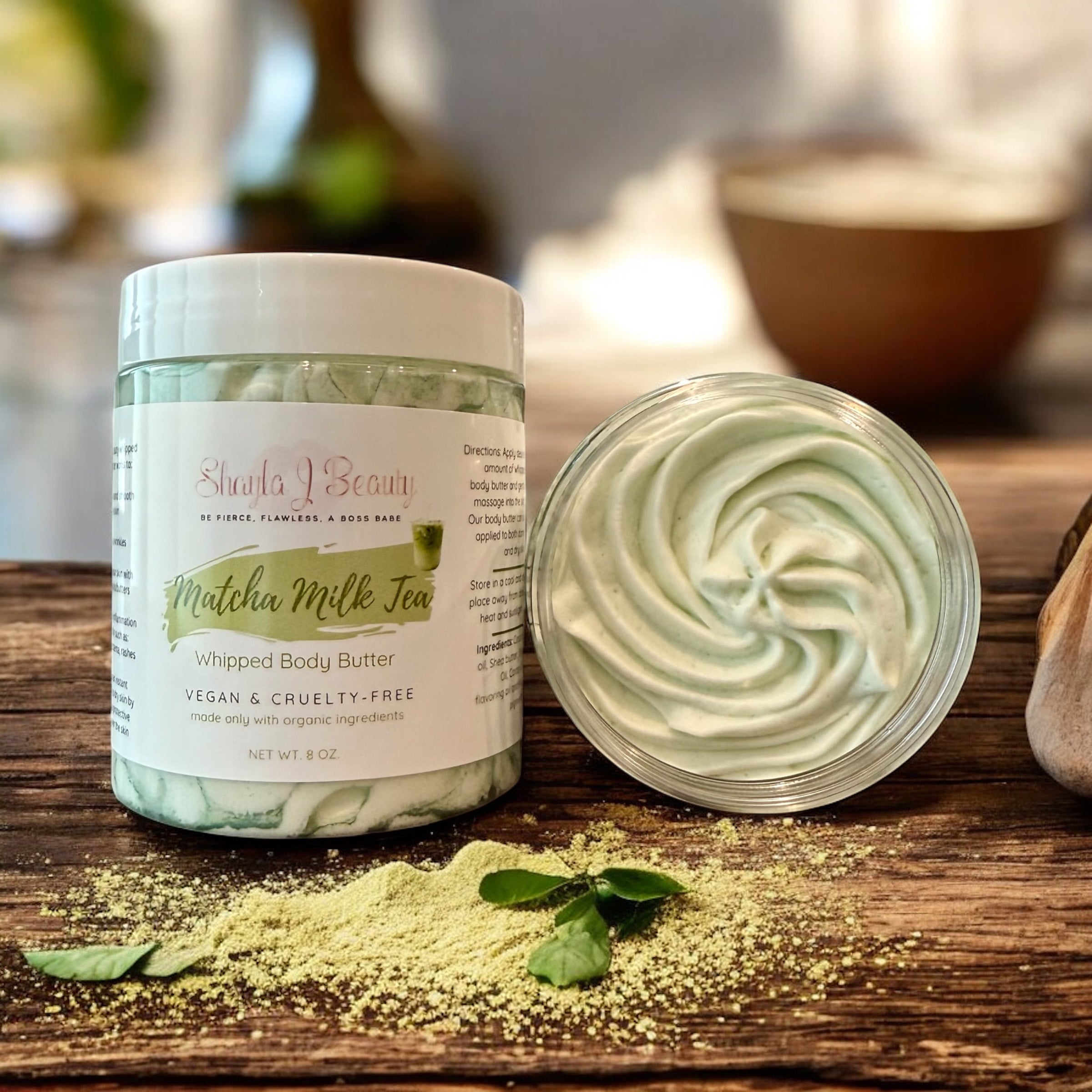 Matcha Milk Tea Whipped Body Butter image 0