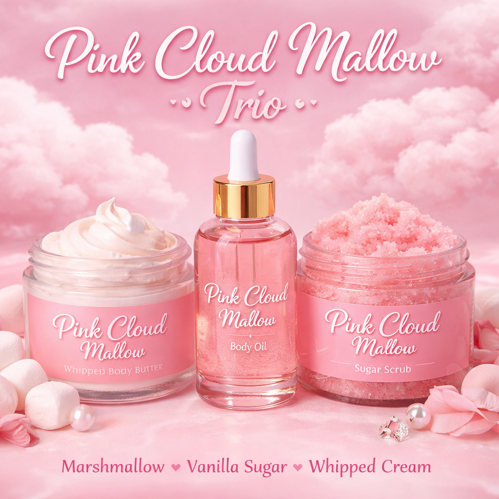 Pink Cloud Mallow Trio