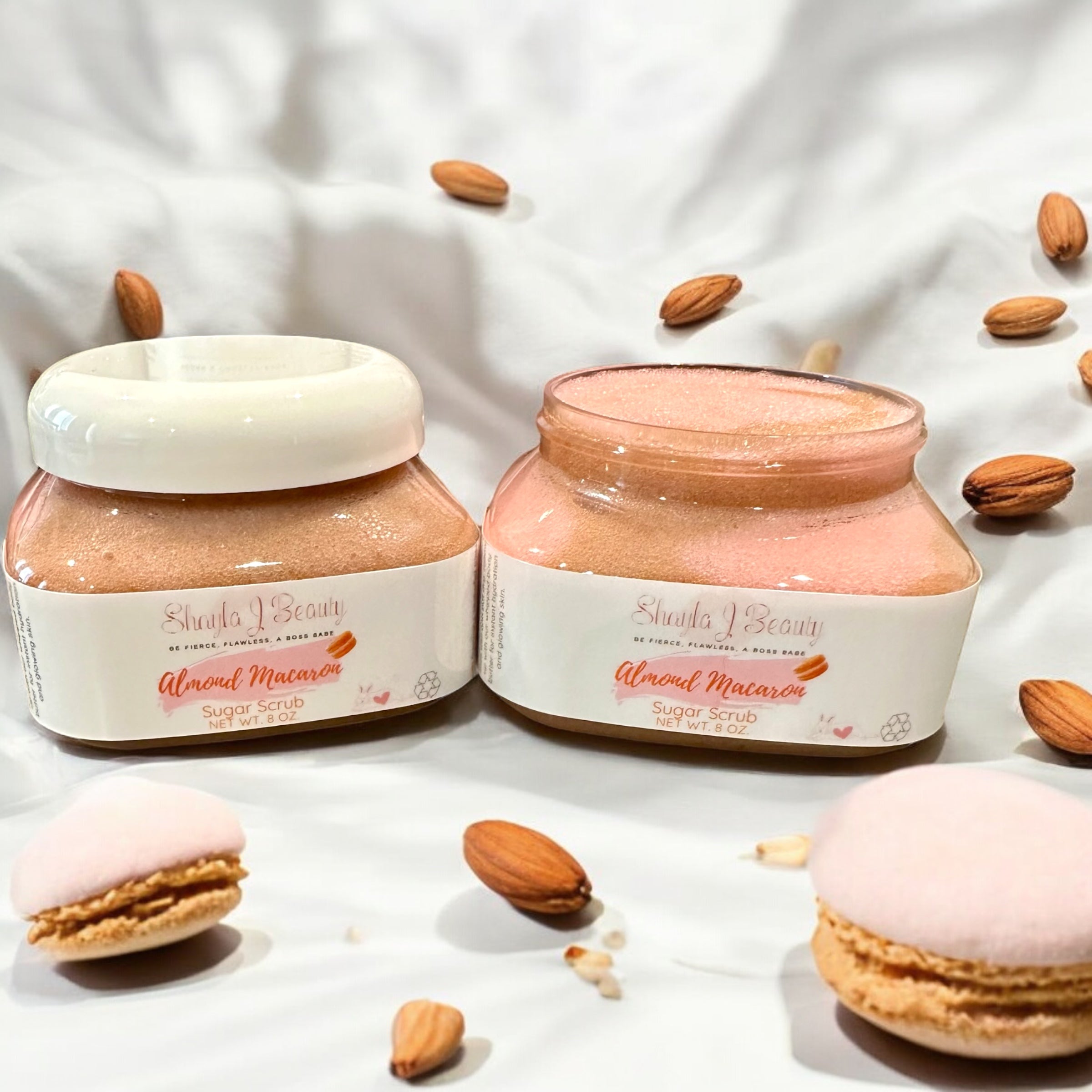 Almond Macaron Sugar Scrub image 0