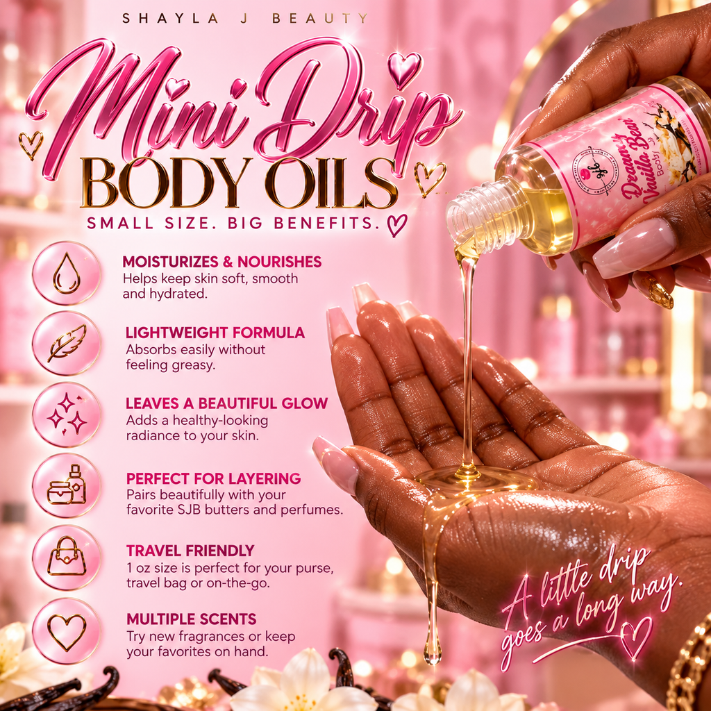 Shayla J Beauty | Mini Drip Body Oils