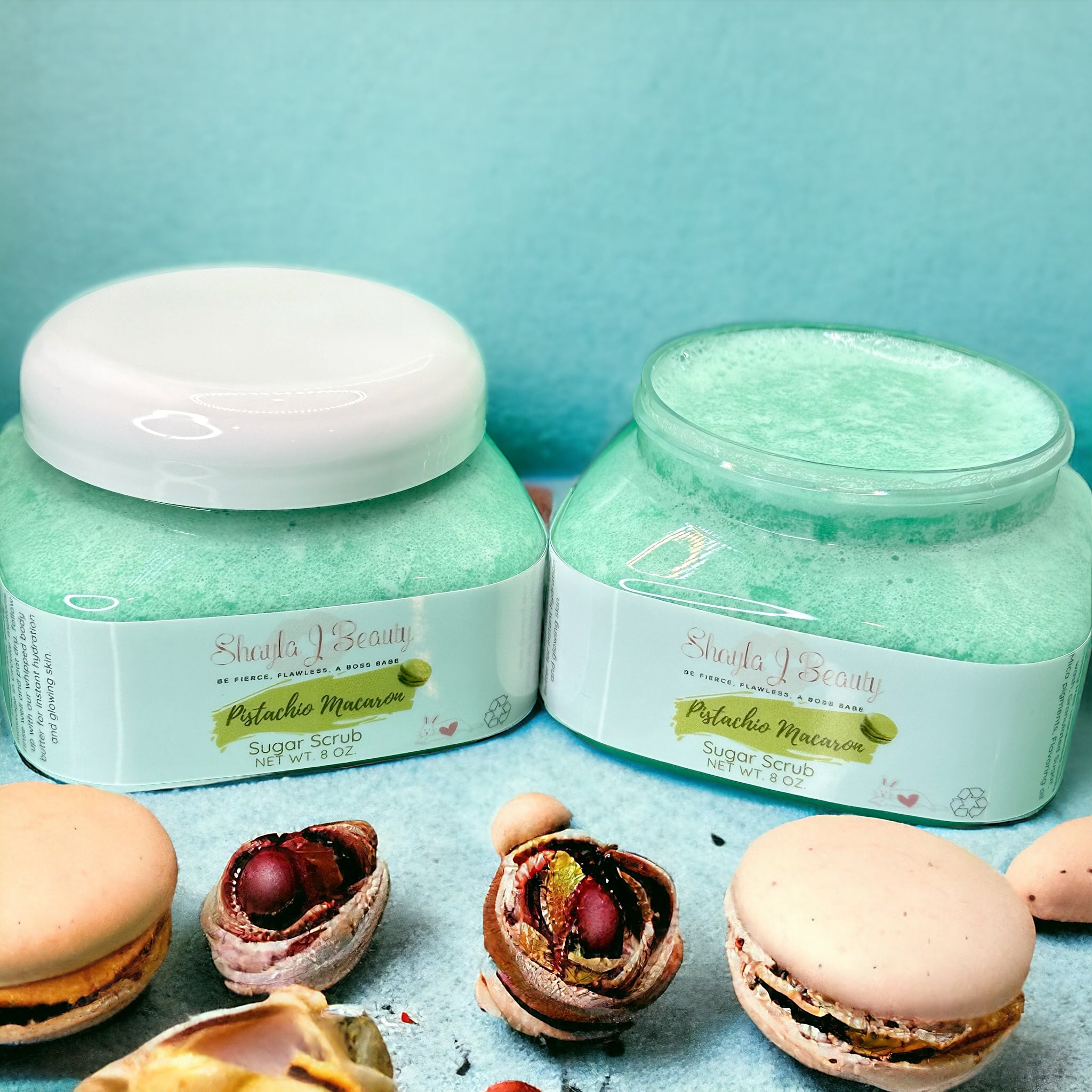 Pistachio Macaron Sugar Scrub image 0