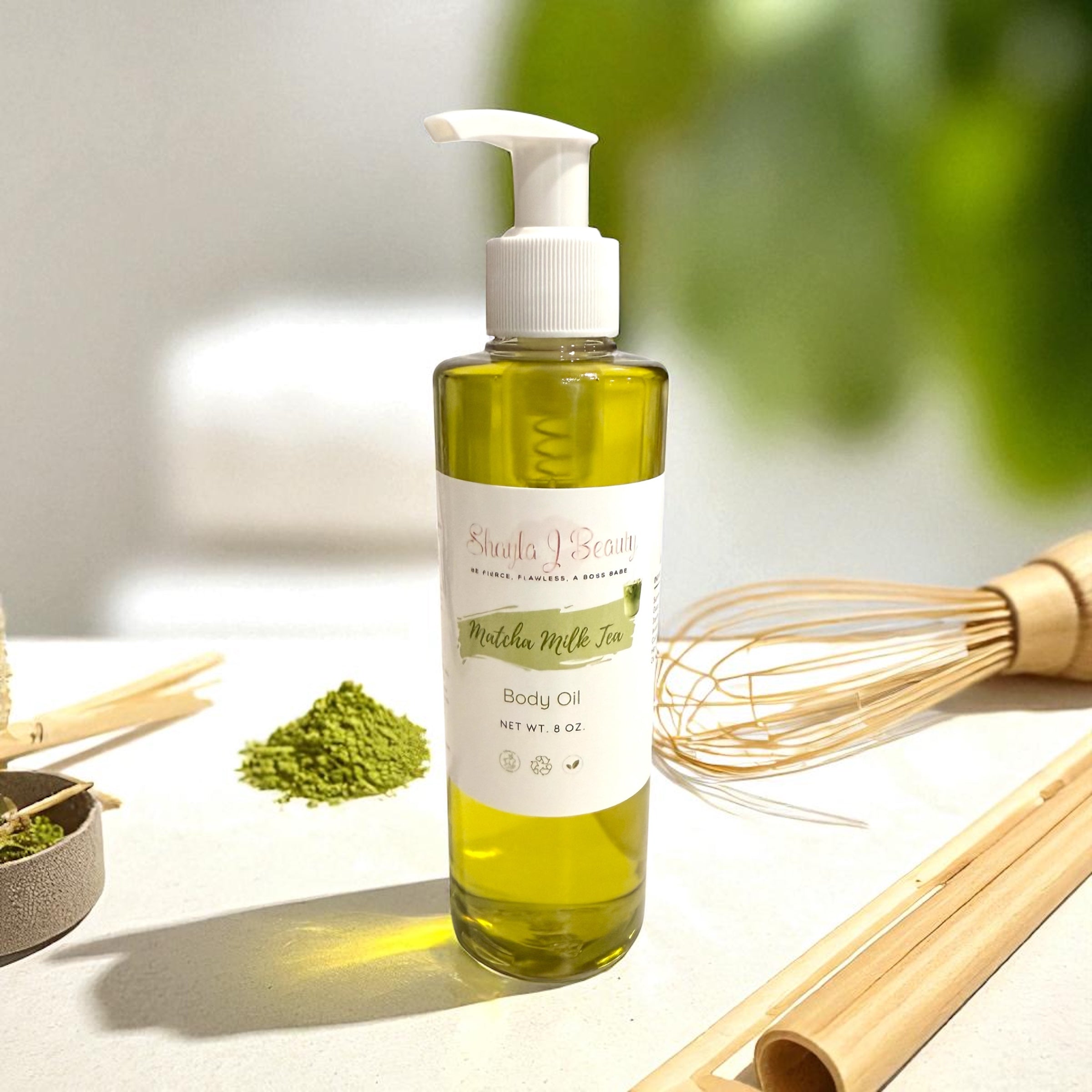 Matcha Milk Tea Body Oil image 0